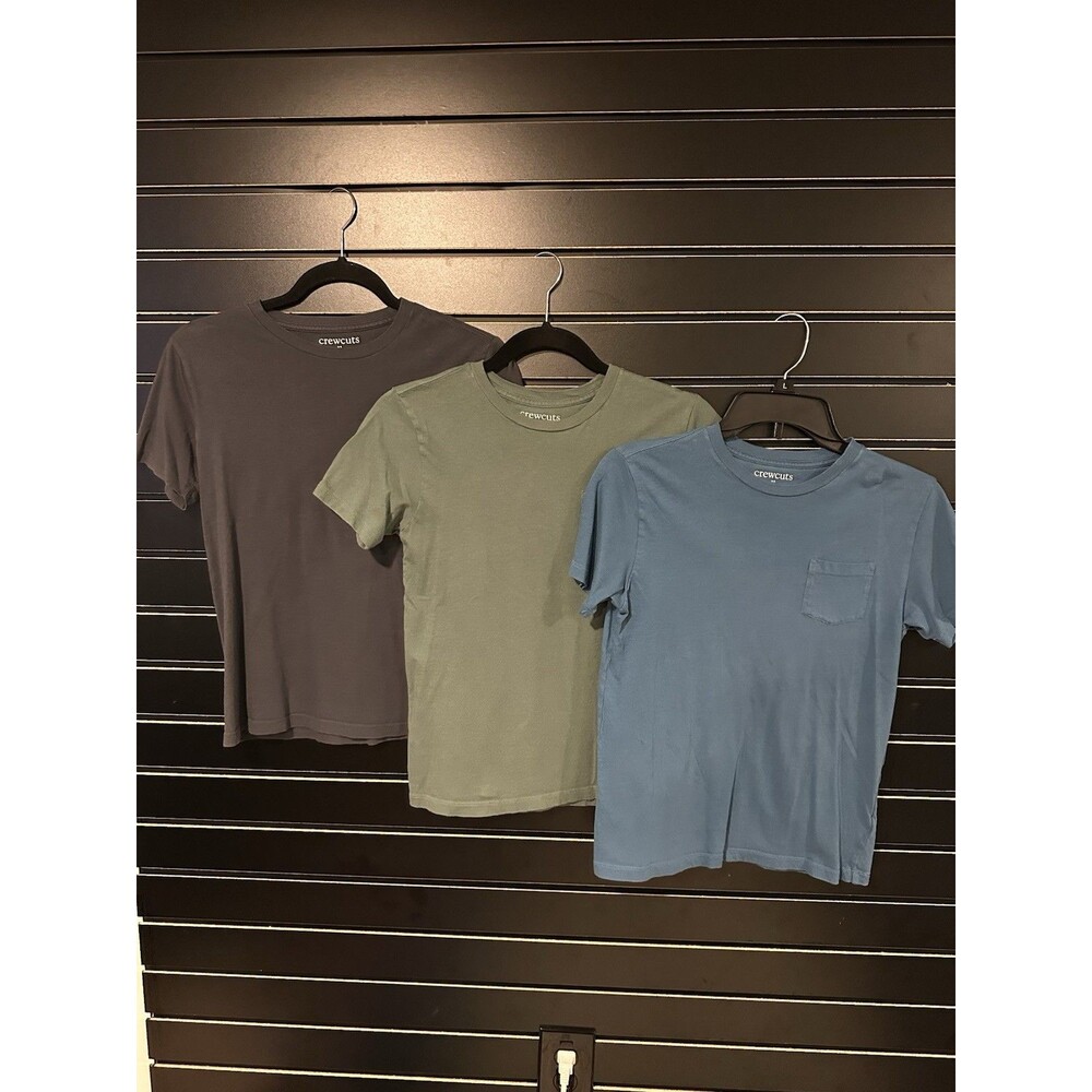 J.CREW Crew Cuts Boys Pocket T-Shirt size 12 - Lot of 3  NWOT